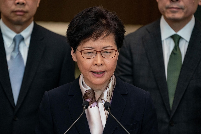 Carrie Lam, attuale capo esecutivo di Hong Kong