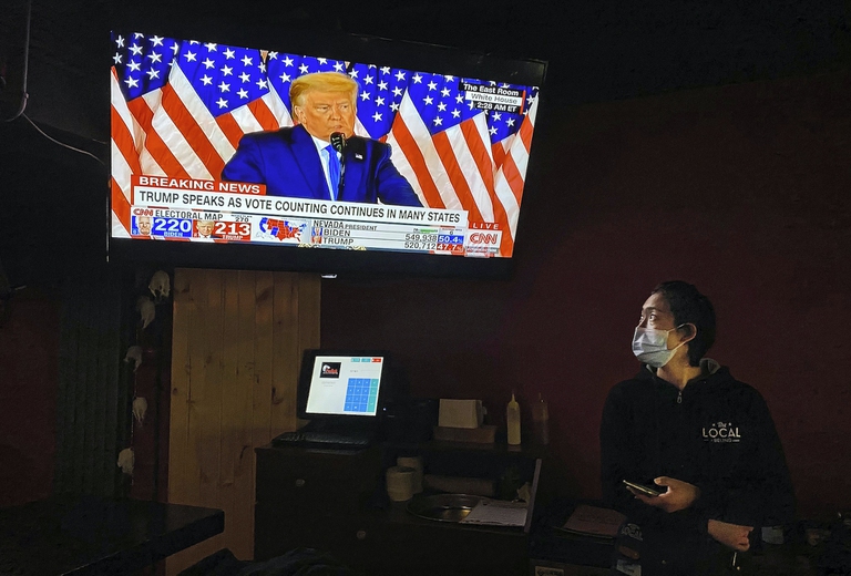 Le elezioni USA 2020 seguite da Pechino, Cina 
