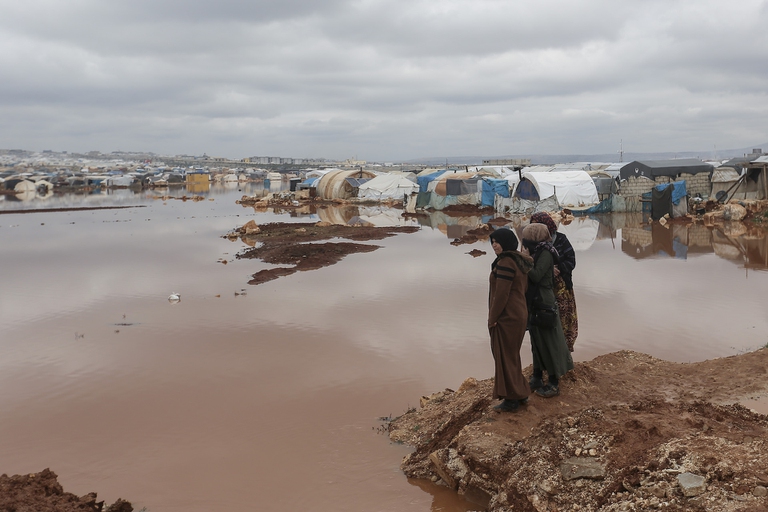 Profughi siriani nel campo di Kafr Losin
