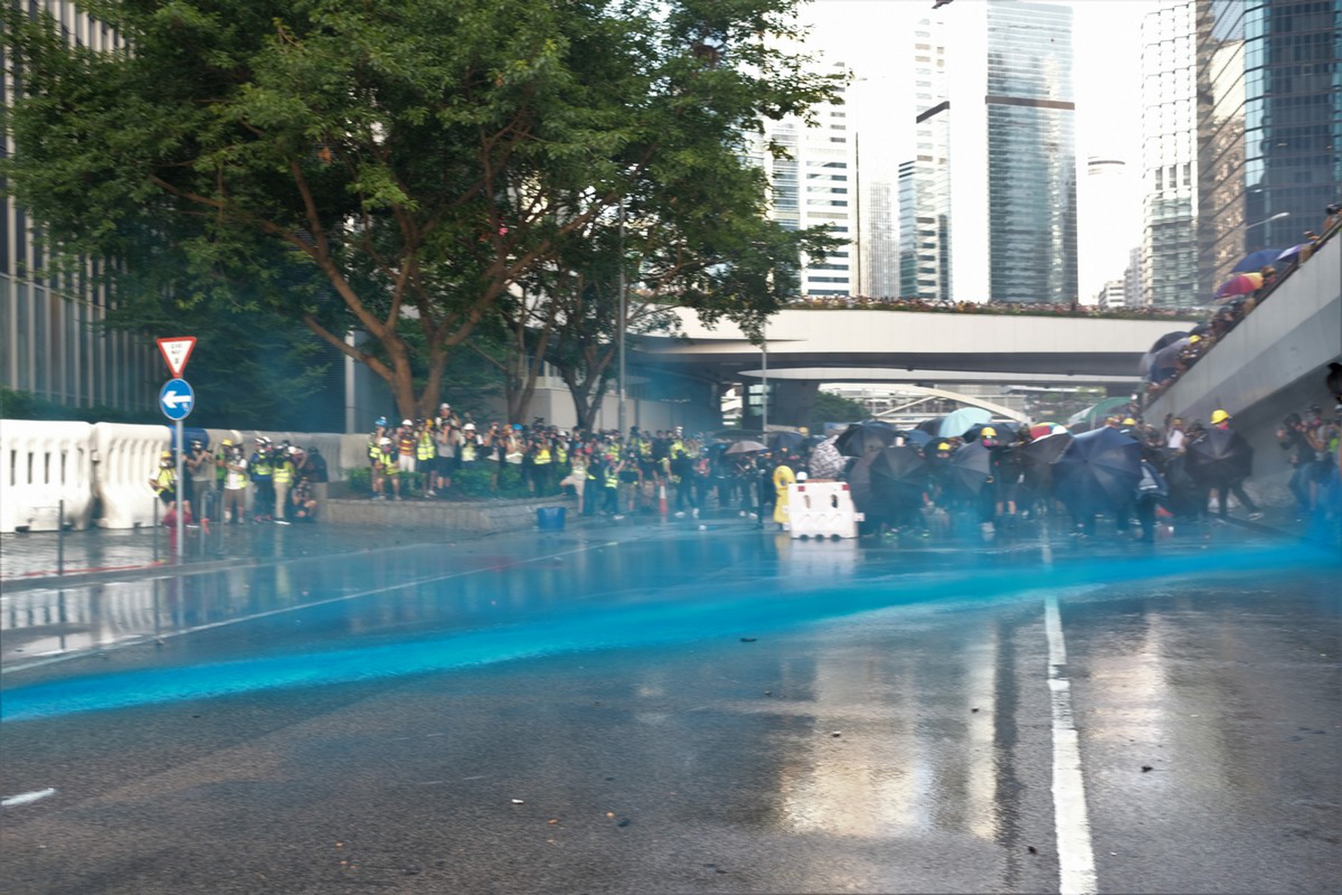 Le proteste ad Hong Kong il 15 settembre