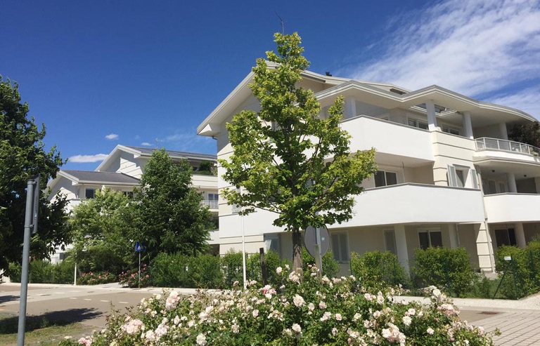 Nell'ecovillaggio la prima casa a energia pulita di LifeGate Energy © Ecovillaggio Montale