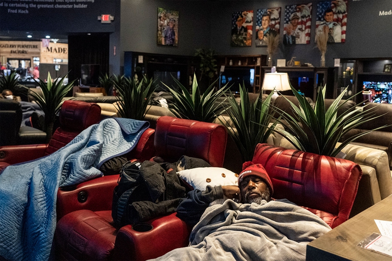 tempesta di neve in Texas