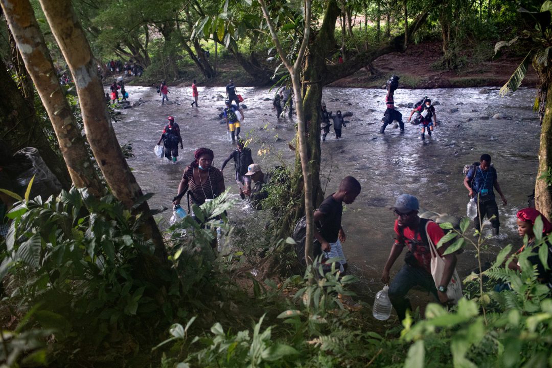 Mostly Haitian Migrants Cross Treacherous Darien Gap En Route To U.S. Border