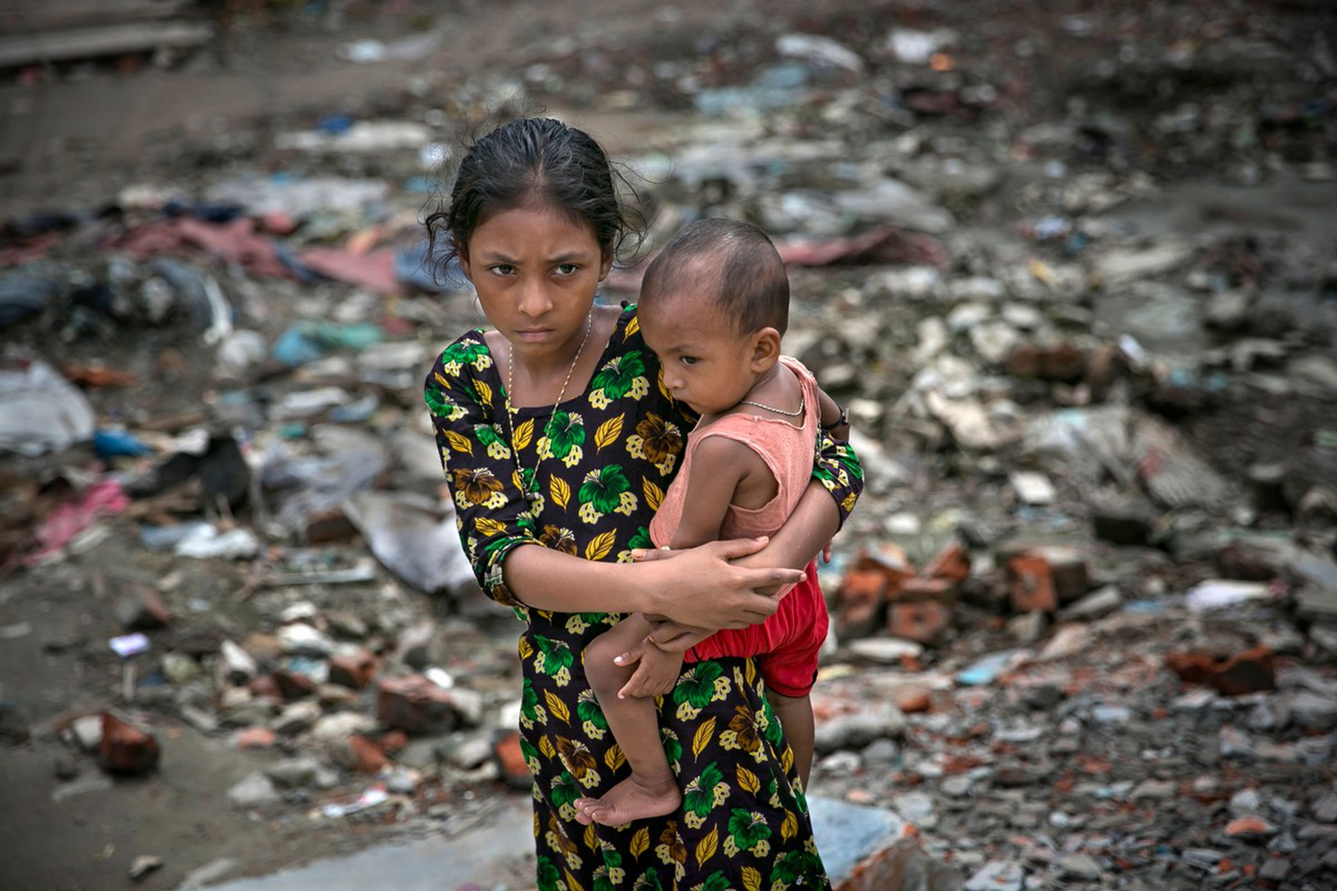 Una bambina in Bangladesh