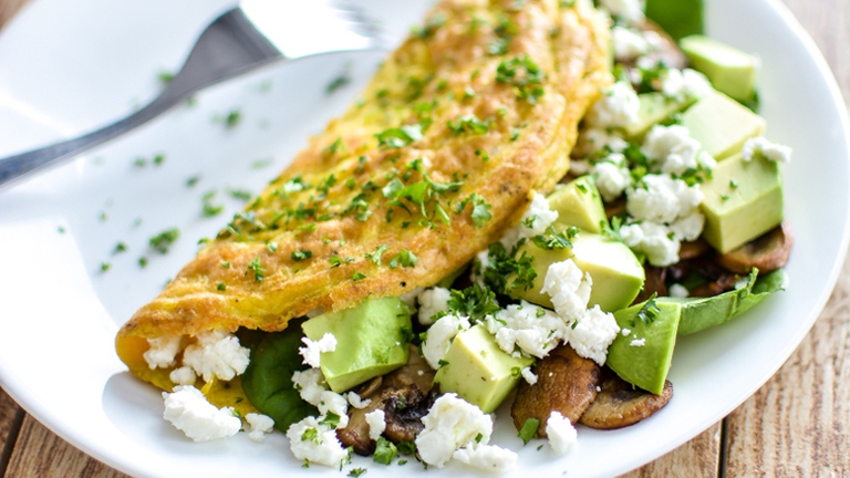 omelette avocado