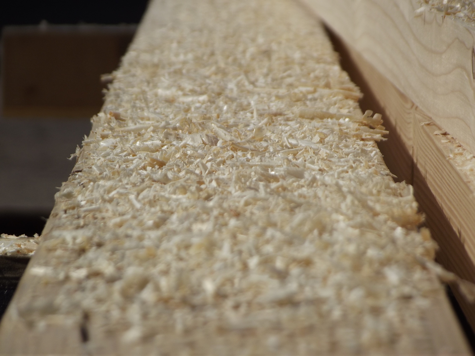 Un particolare durante la lavorazione in cantiere