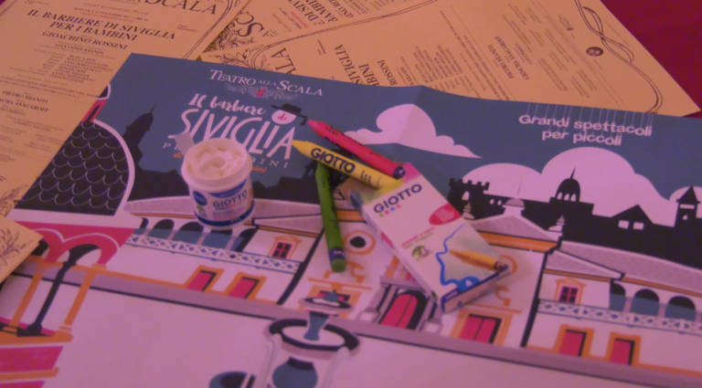 Il kit Giotto Colore Ufficiale Programma di Sala Barbiere di Siviglia per bambini