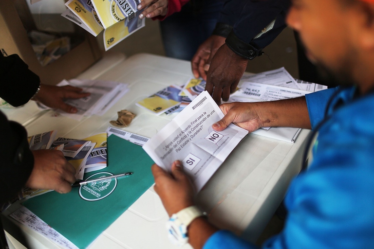 Votazioni per il referendum sulla pace in Colombia