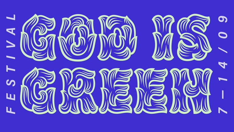 locandina god is green manifattura tabacchi