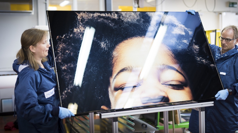 Pannello solare fotovoltaico a cui possono essere applicate immagini fotografiche. ©Kaleo Solar