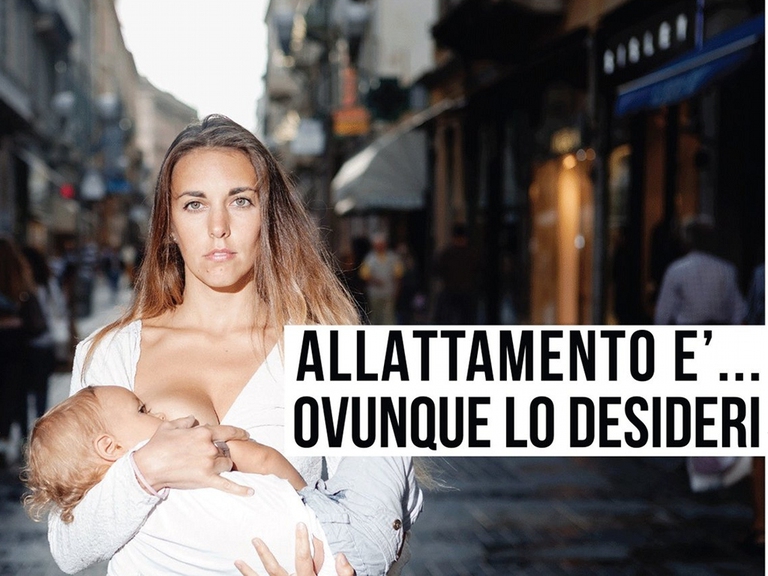 Allattare in pubblico al seno