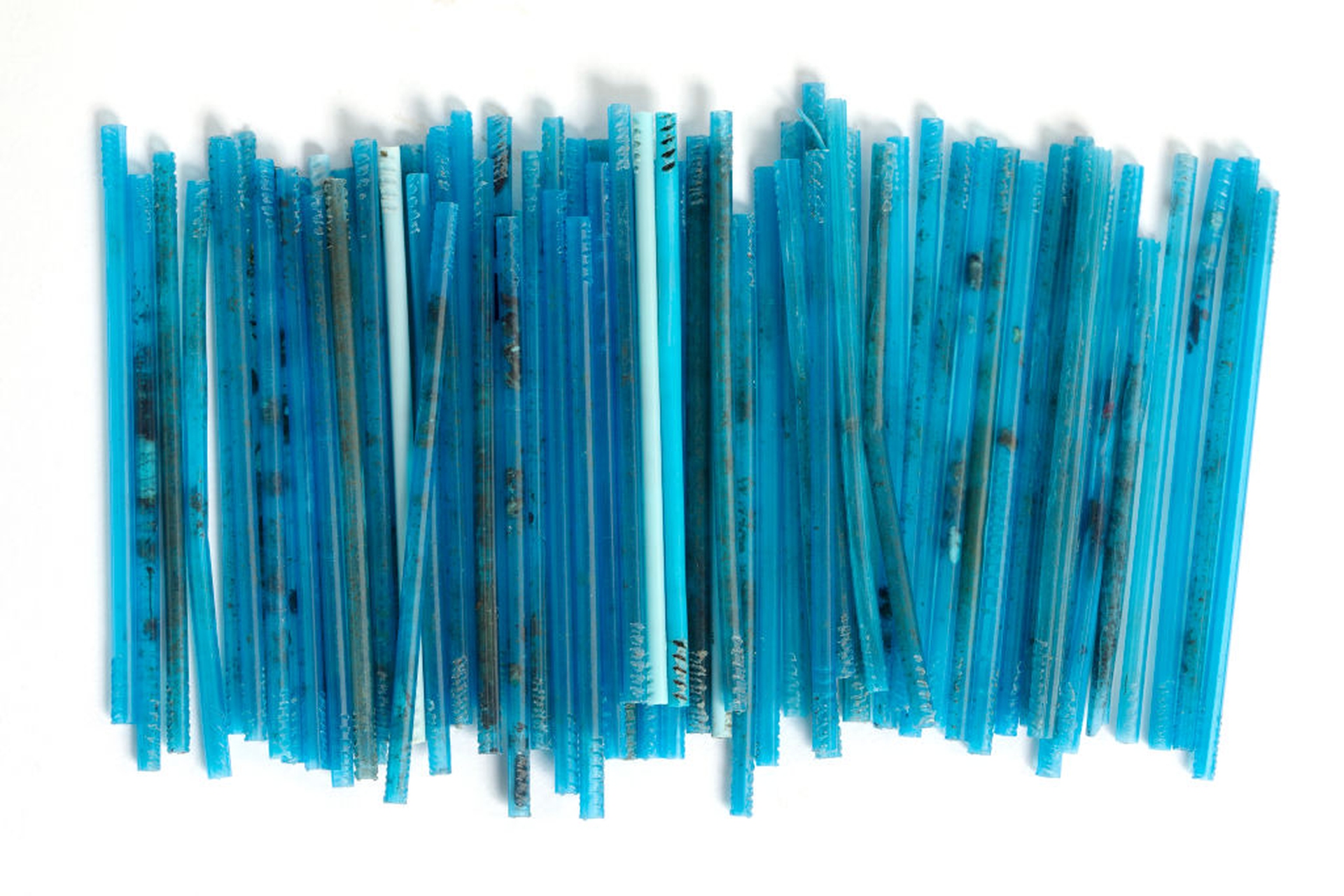 Plastic found along the UK coastline