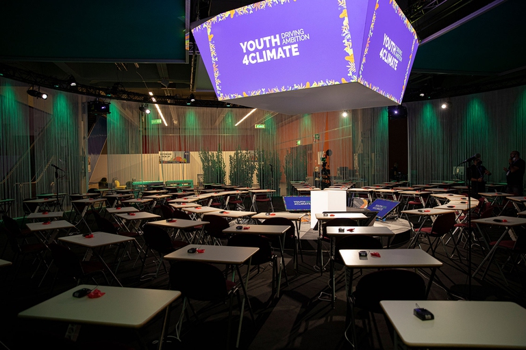 Il palco dello Youth4Climate