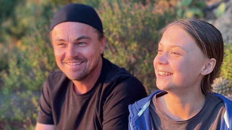 Greta Thunberg ha incontrato Leonardo DiCaprio