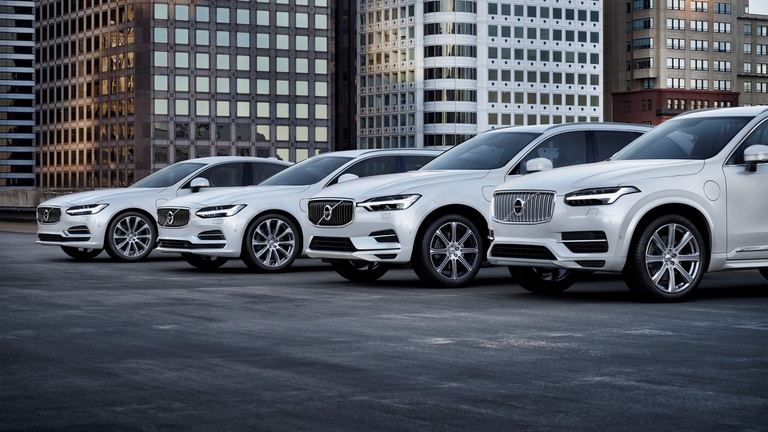 La gamma Volvo dotata del powertrain ibrido plug-in T8 ad alte prestazioni 