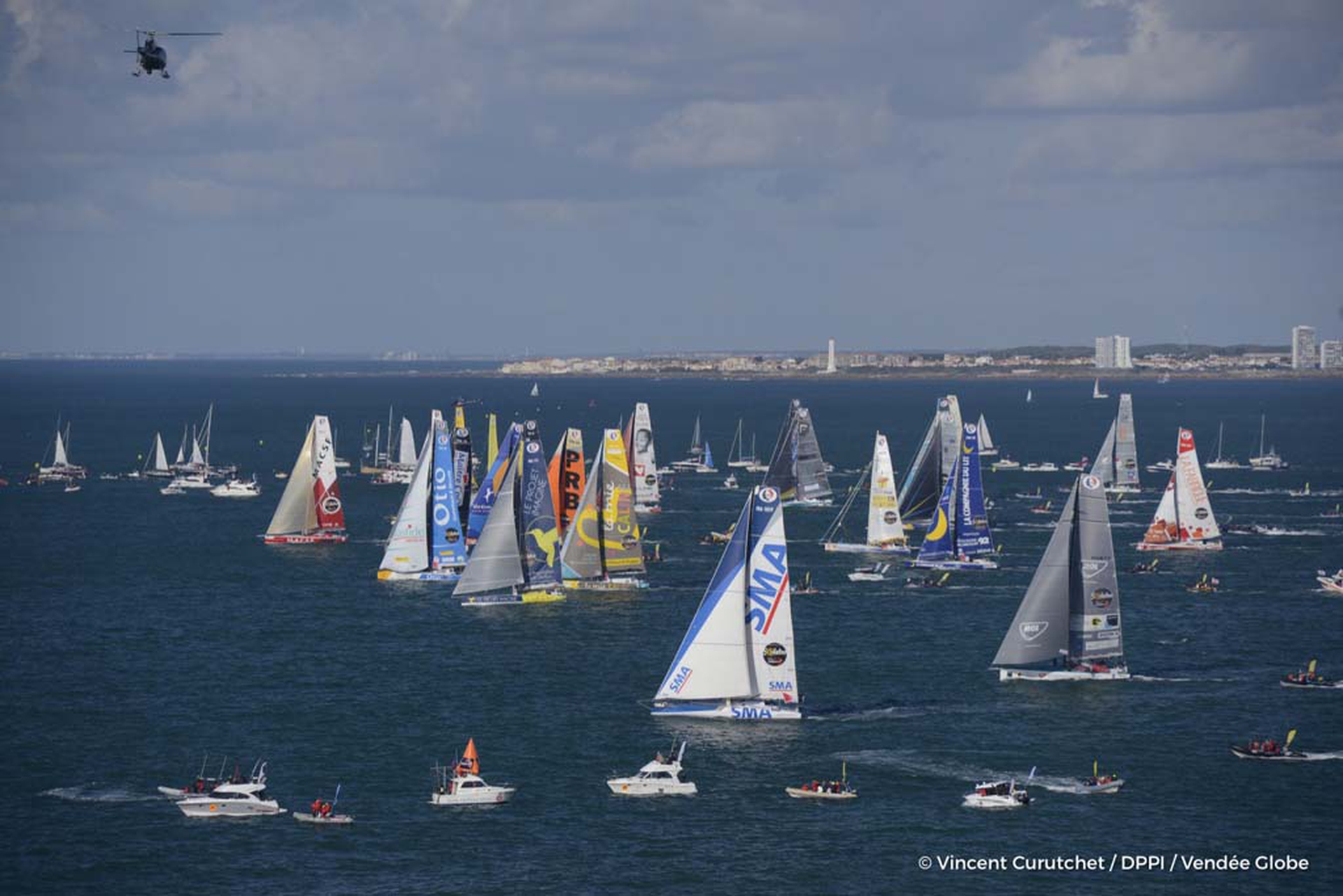 The start of the Vendée Globe on 6 November 2016