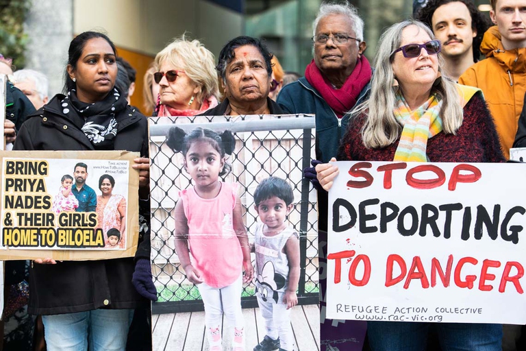 protests australia deportaton tamil migrants refugees