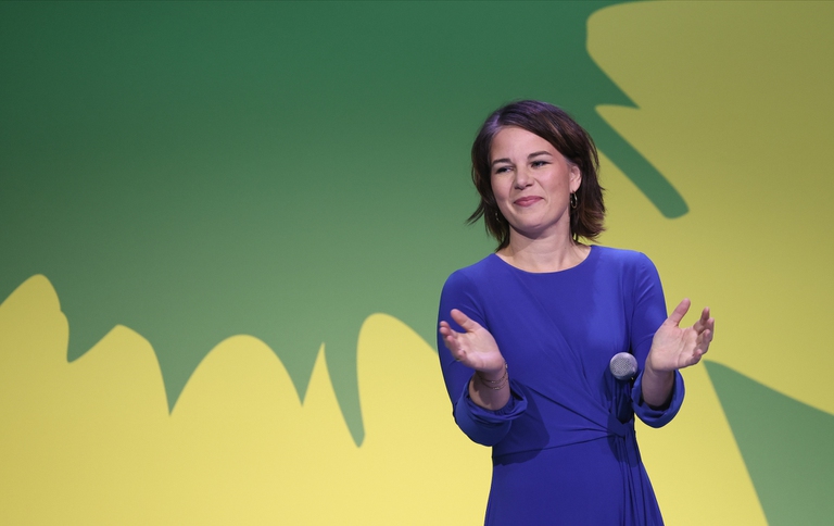 La candidata dei verdi Annalena Baerbock