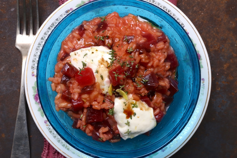 Risotto alle barbabietole