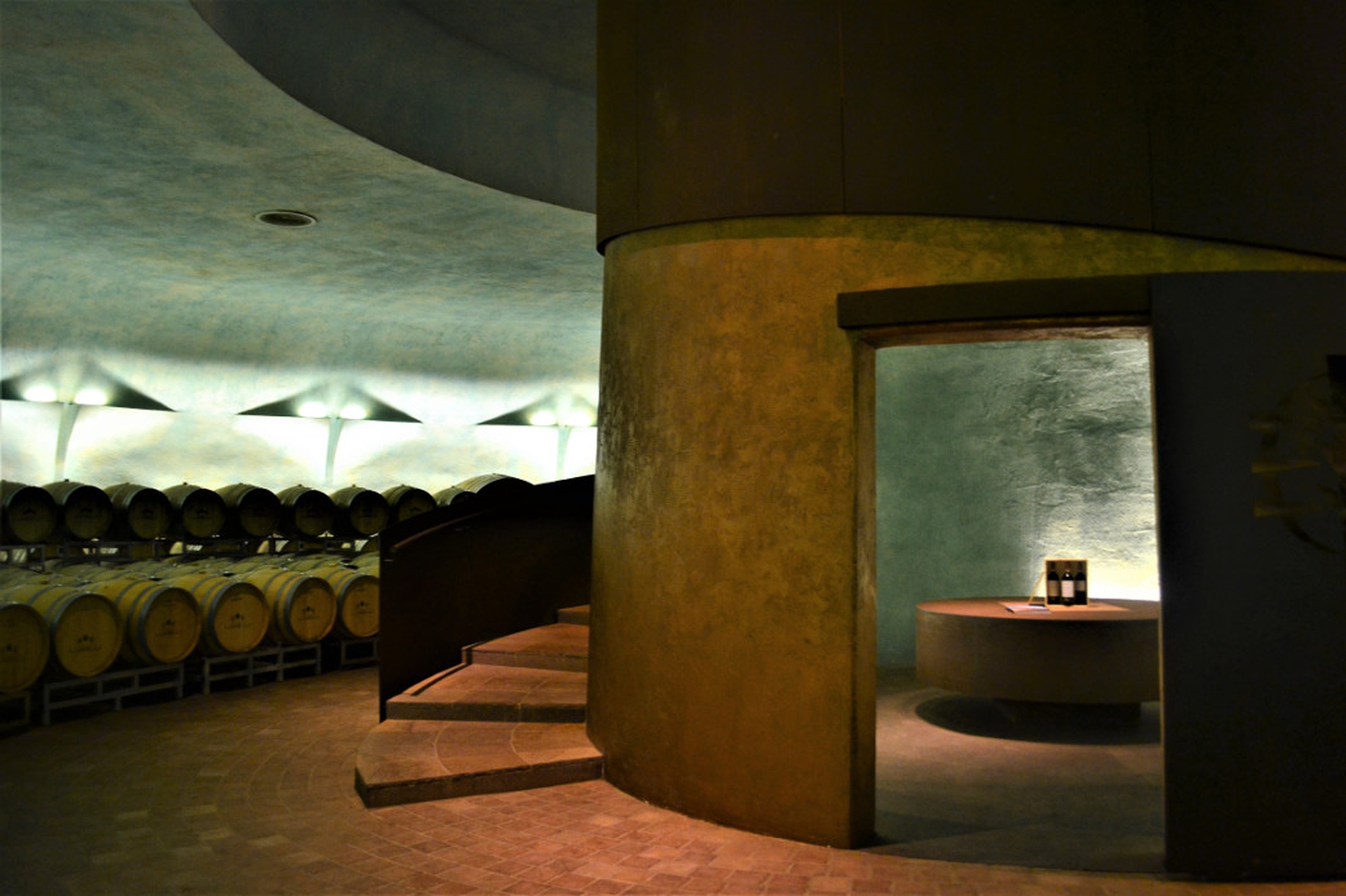 Tenuta Castelbuono, il piano inferiore della cantina