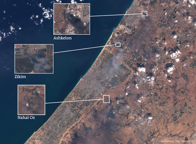 La mappa dell'offensiva palestinese