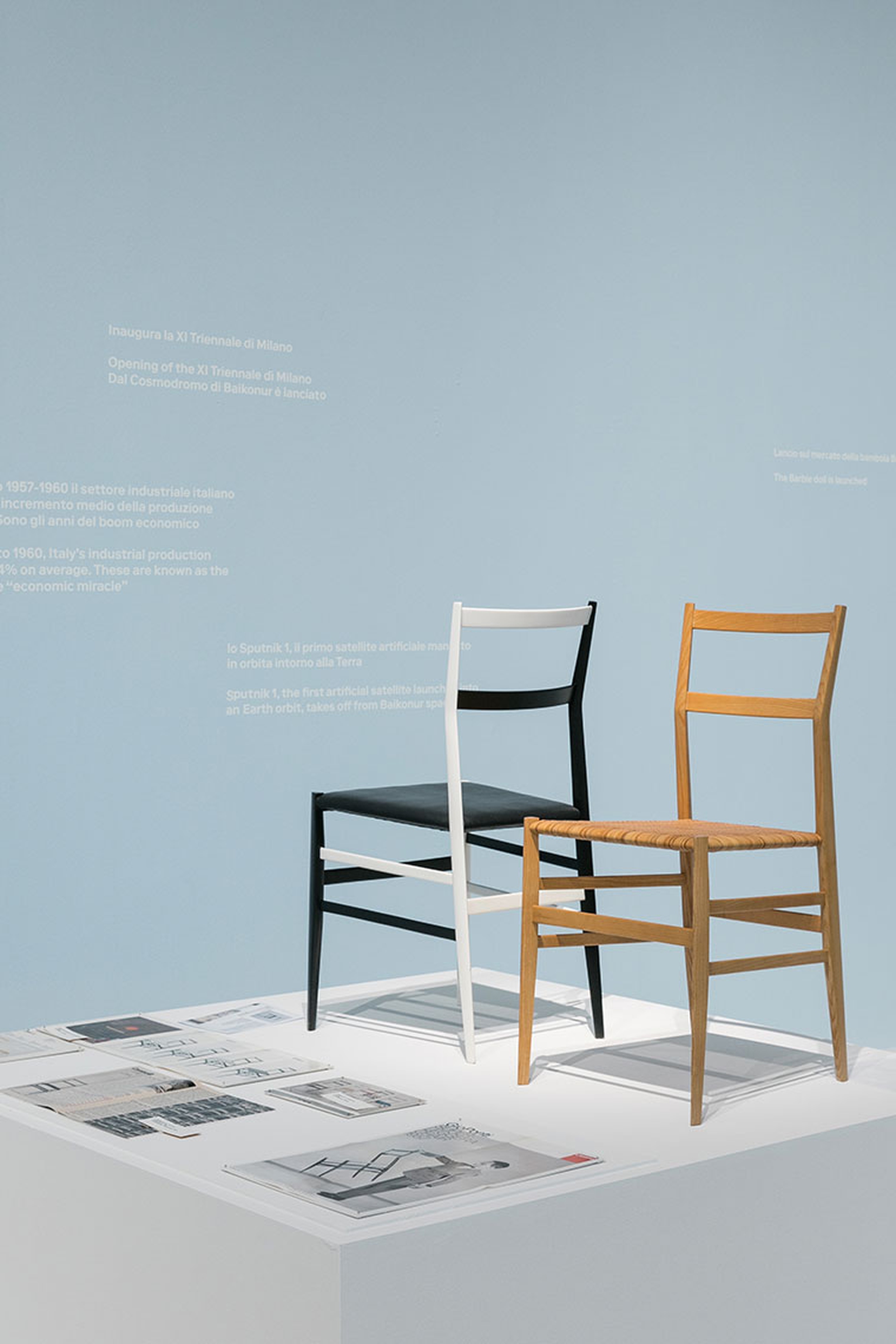 Le foto delle installazioni al Museo del design italiano