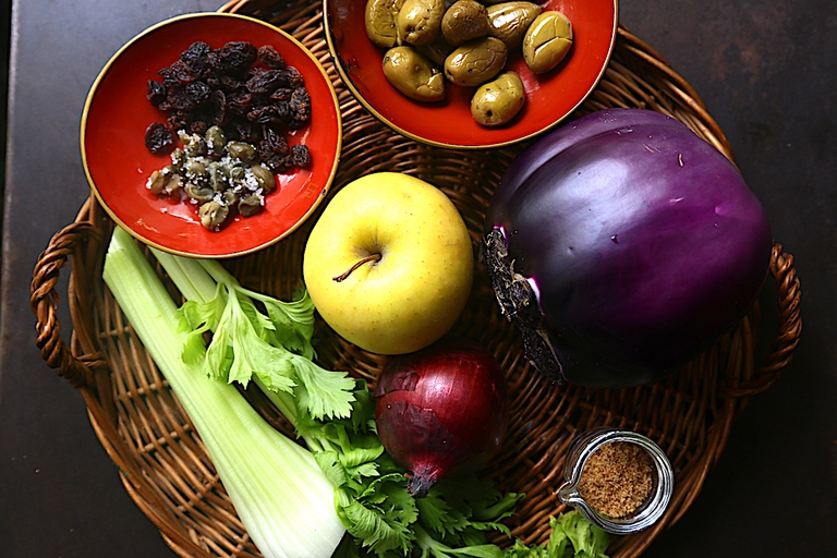 caponata di melanzane e mele