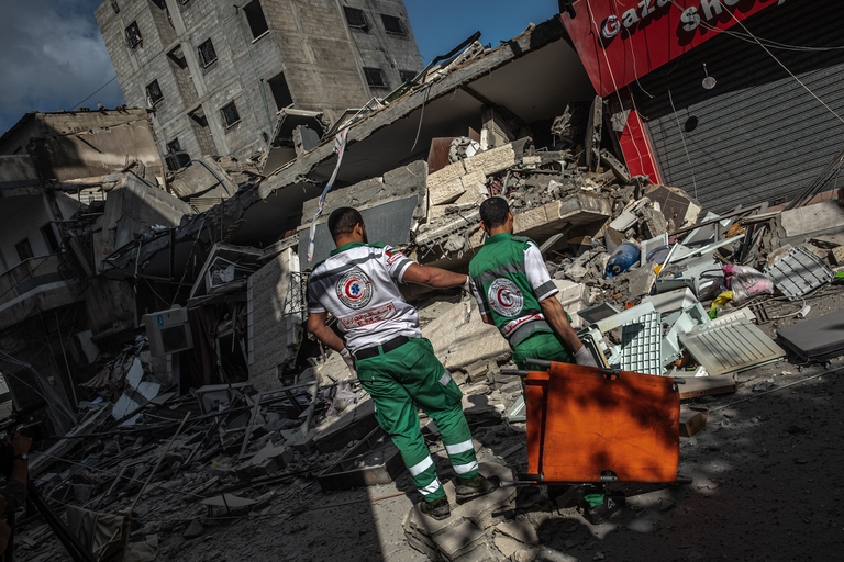 Bombardamenti nella Striscia di Gaza