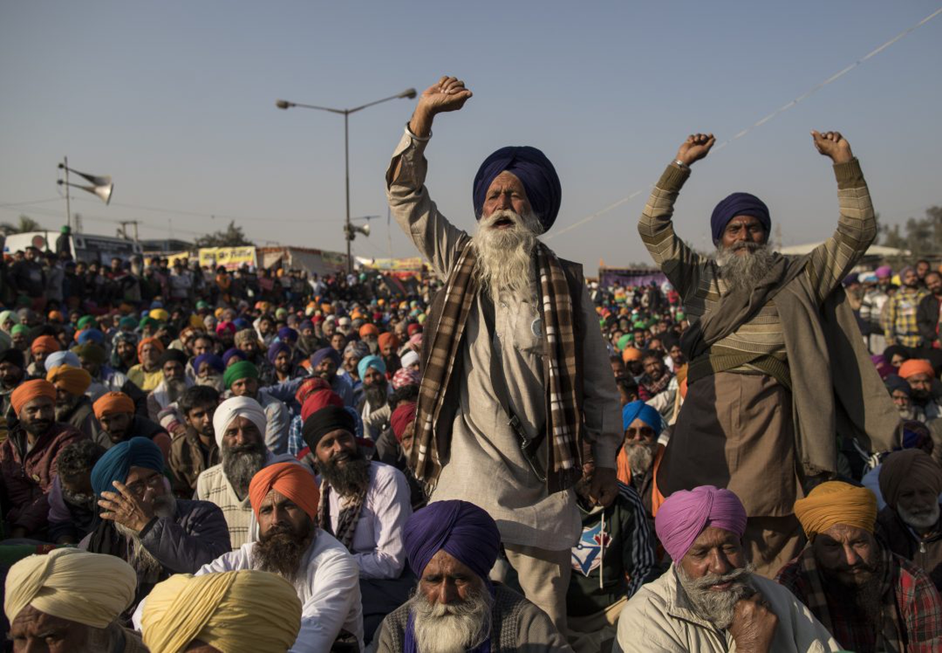 Farmers Continue Blockade Of Highways Leading Into Delhi