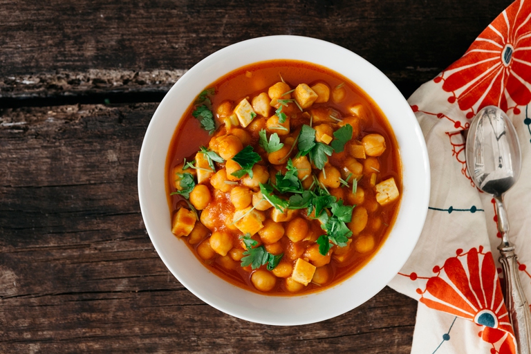 Curry di ceci e tofu