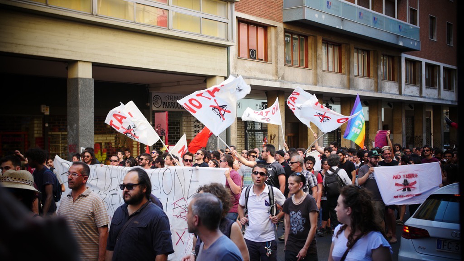Corteo contro il G7 Ambiente di Bologna