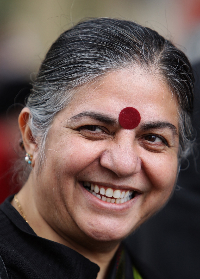 Vandana Shiva a un festival