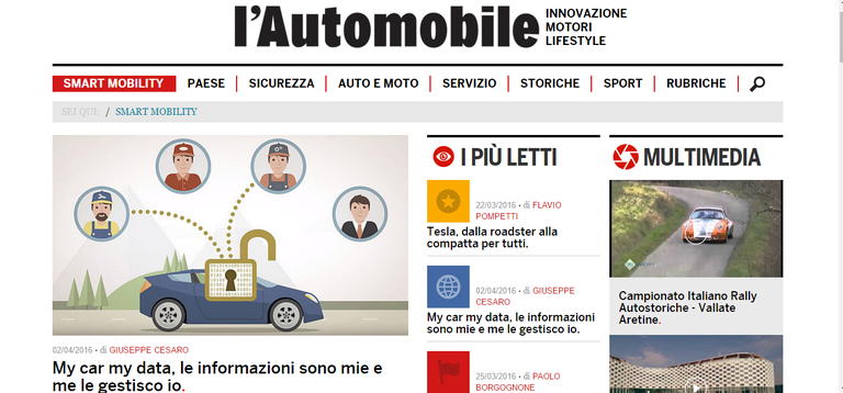 Sito Automobile interna