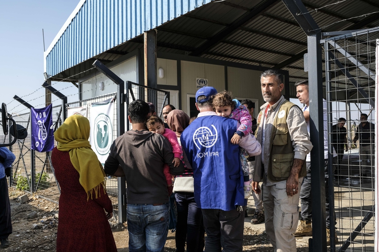 Il campo di Shaila, nel Kurdistan iracheno, che ospita rifugiati curdi fuggi dal nord della Siria durante il cessate il fuoco © Byron Smith/Getty Images
