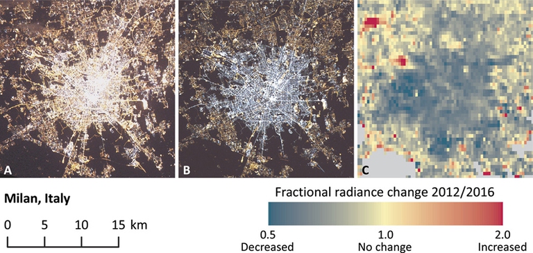 inquinamento luminoso milano