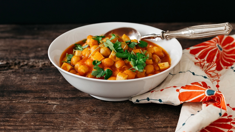 Curry di ceci e tofu