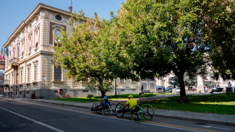 pinerolo handbike tour, accessibilità, piste ciclabili