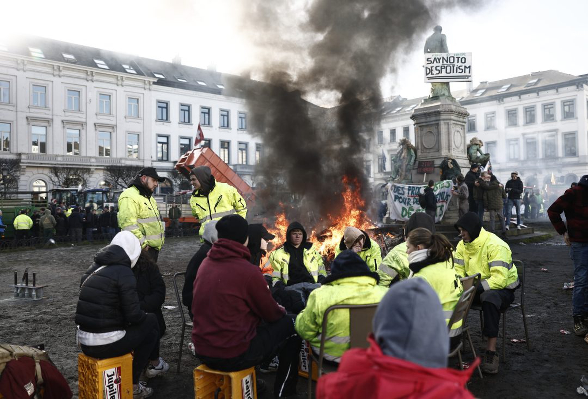 TOPSHOT-BELGIUM-AGRICULTURE-PROTEST