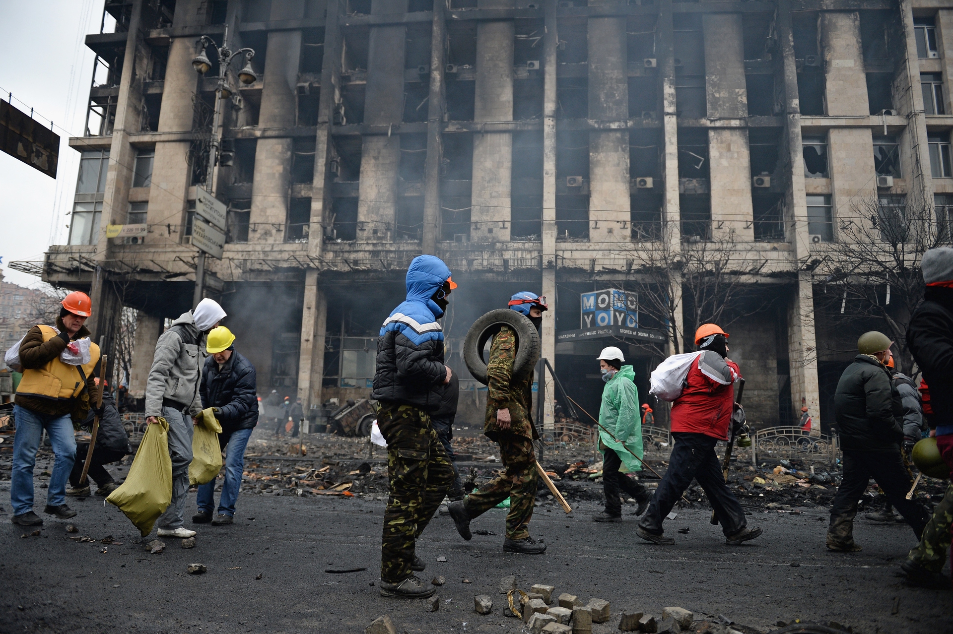 Kiev, immagini di guerra