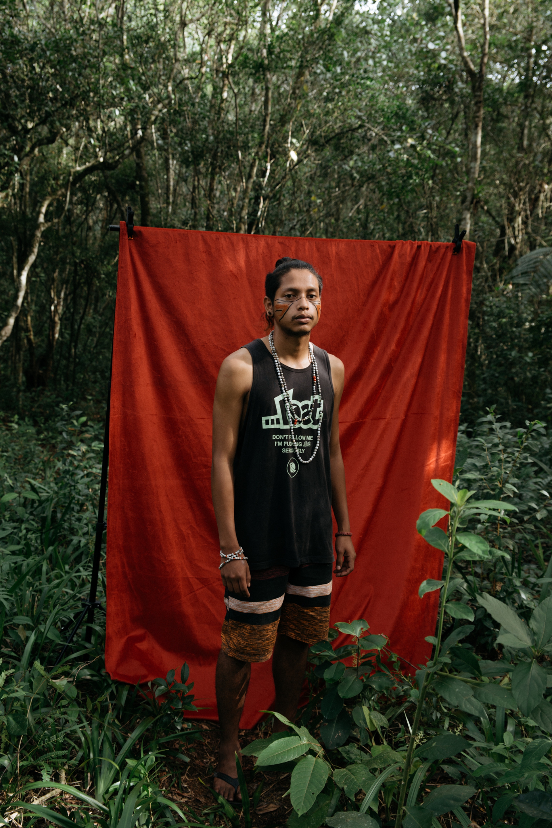 Indigenous tribes of Piaçaguera land in Brazil