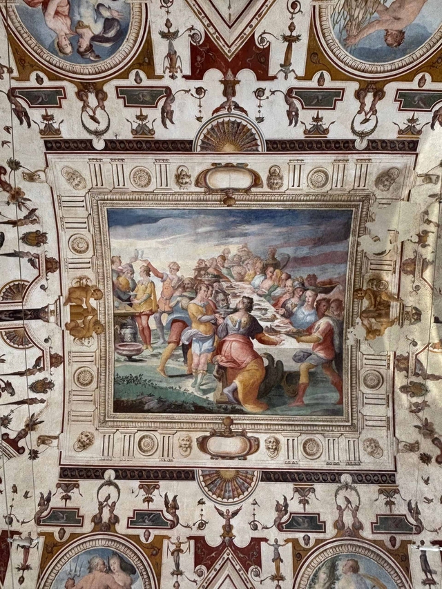 Il soffitto affrescato di Palazzo della Corgna a Città della Pieve © Beatrice Spagoni