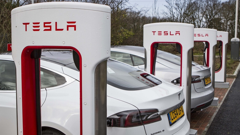 Il Tesla supercharger