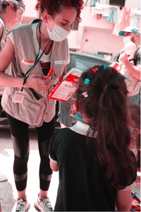 volontaria di terre des hommes a beirut