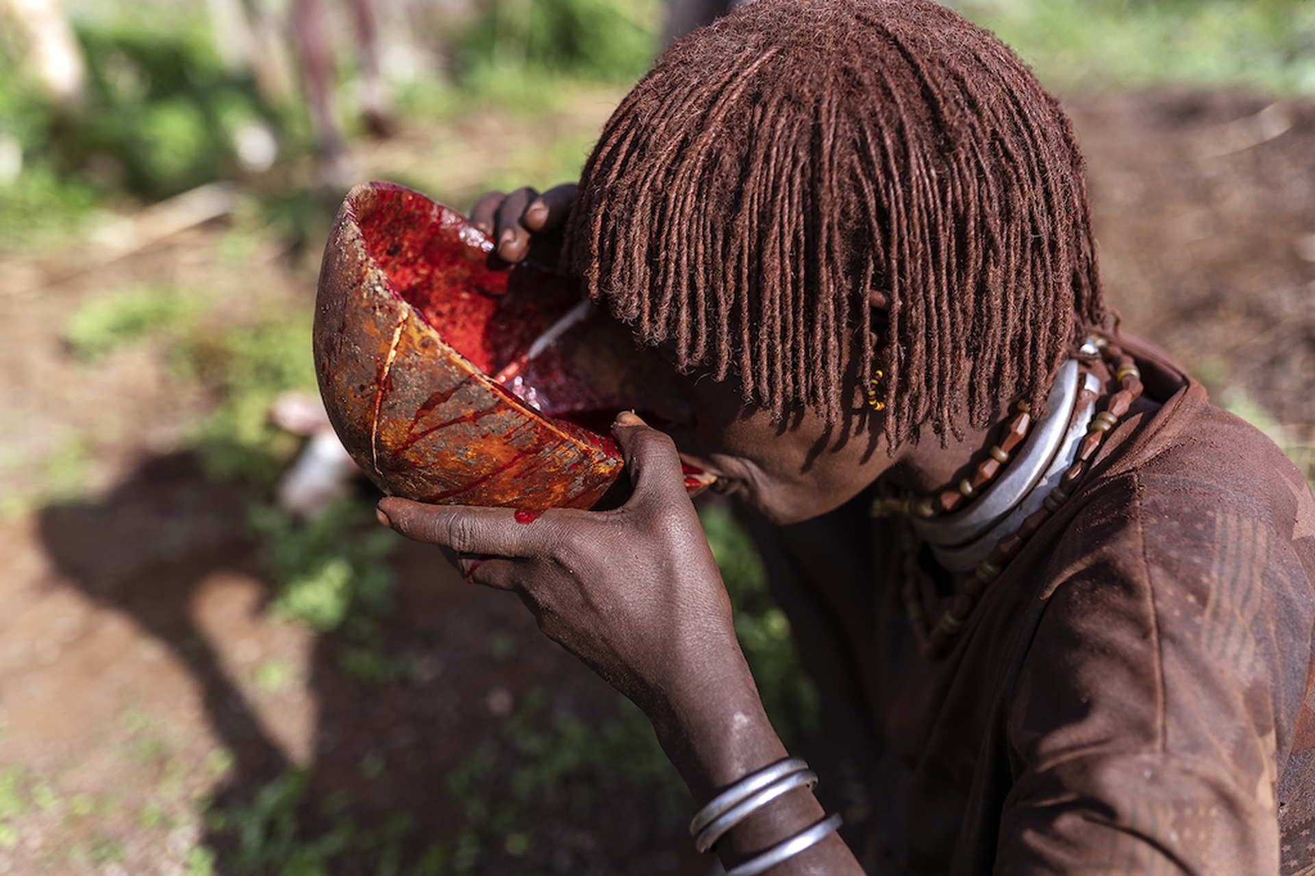 Lower Omo Valley, goat ritual of the Hamer tribe