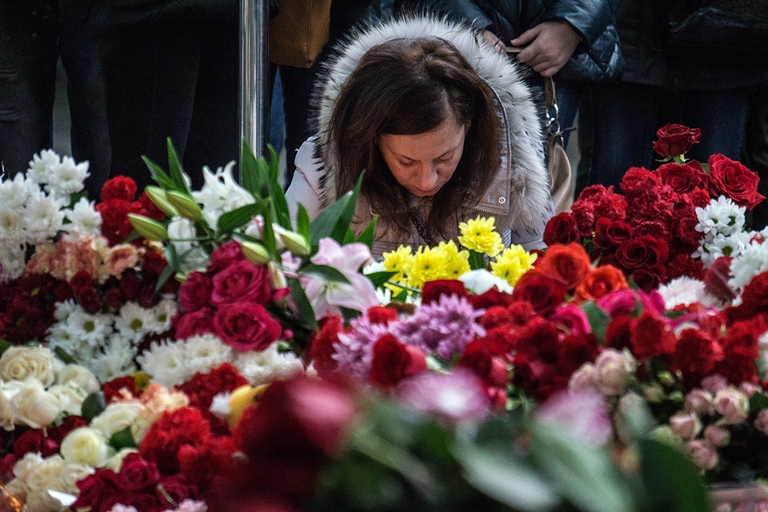 Moved woman in Saint Petersburg