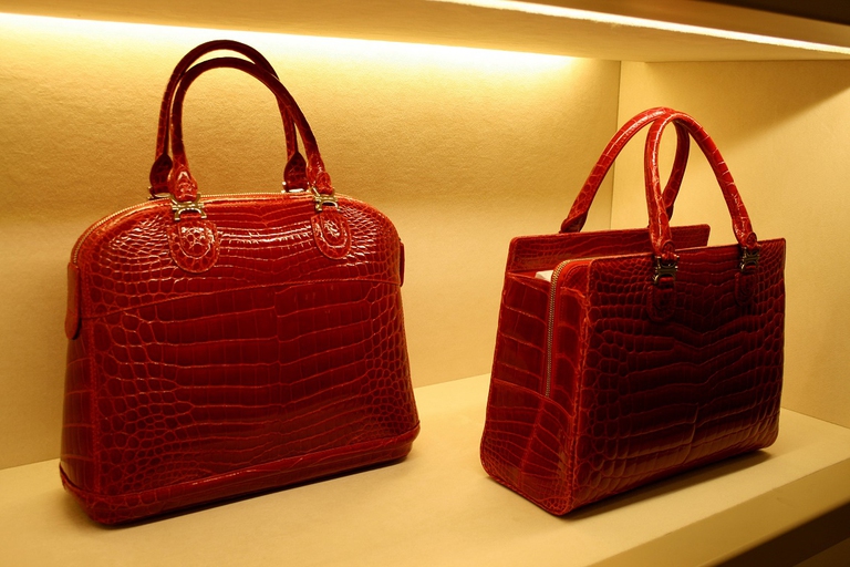 Borse di pelle di coccodrillo