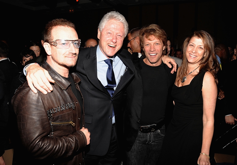 Jon Bon Jovi wife Dorothea clinton bono vox