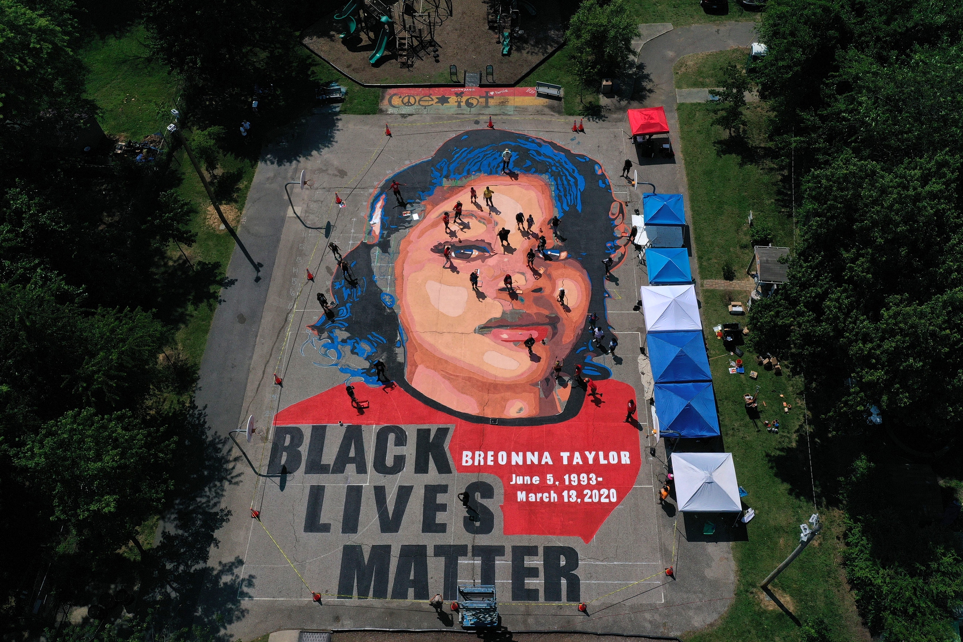 Un murales per Breonna Taylor in Maryland