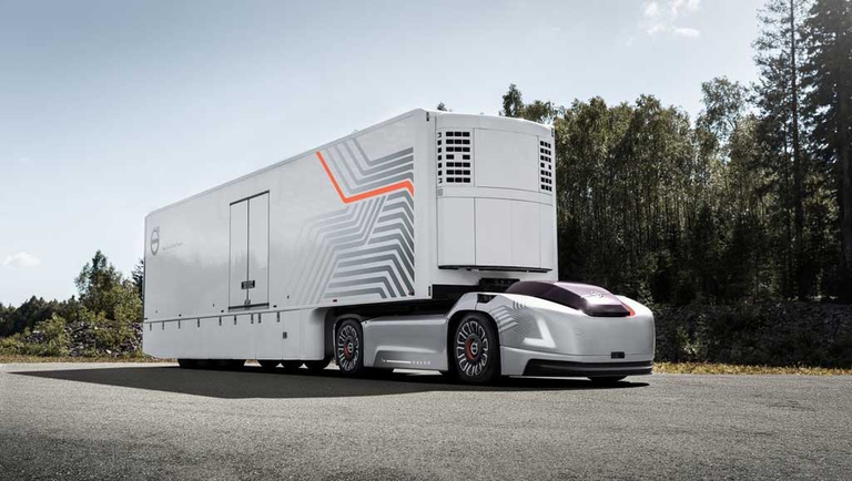 Vera è il prototipo elettrico di Volvo Truck  privo di cabina dal design all’avanguardia,. L'elettrico, anche per il costruttore svedese rappresenta un punto di arrivo non facile, a causa della ridotta autonomia e dalla mancanza di infrastrutture adatte alle lunghe tratte. ©Volvo Truck