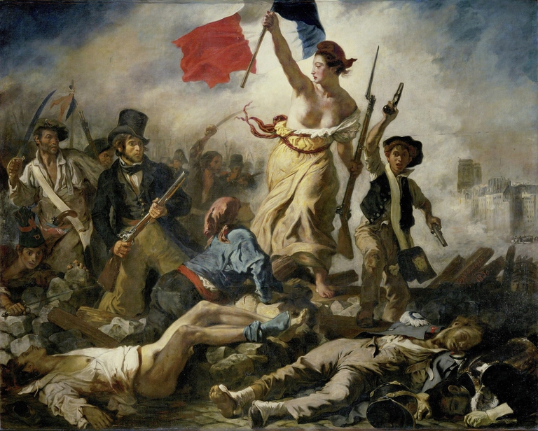 La libertà che guida il popolo, di Eugène Delacroix